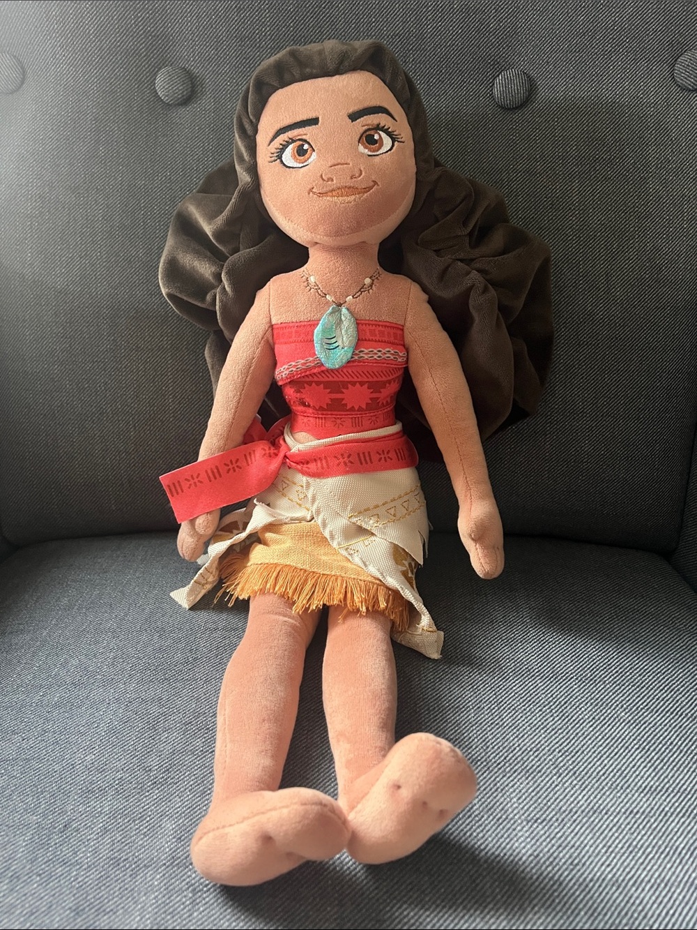 Disney Moana Plush Doll - Red Top with Tan Skirt
